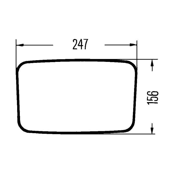 Išorinis veidrodėlis HELLA 8SB 004 288-001