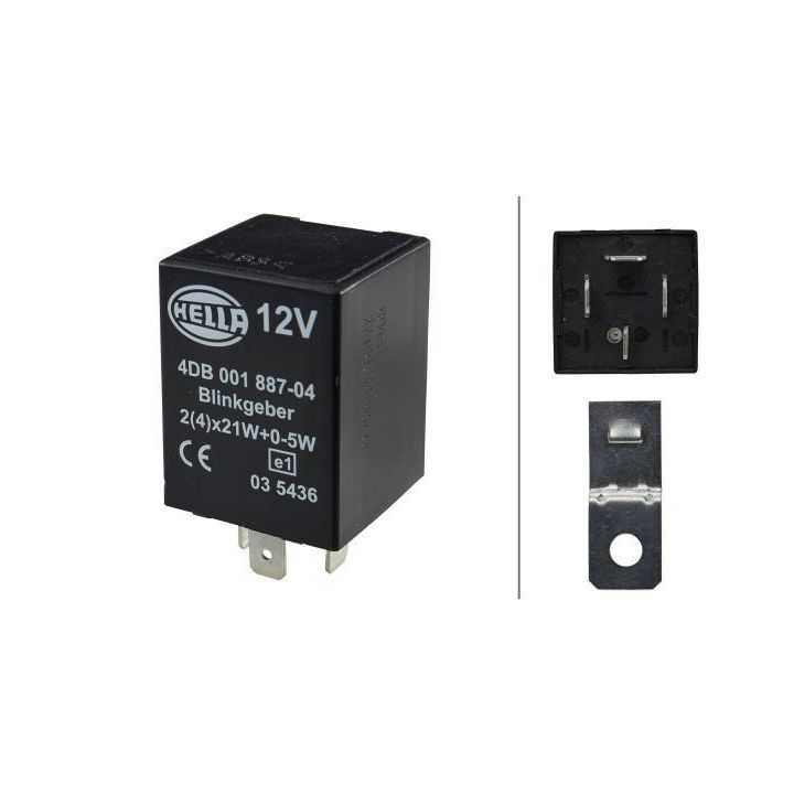 Posūkio rodiklio pertraukiklis HELLA 4DB 001 887-041