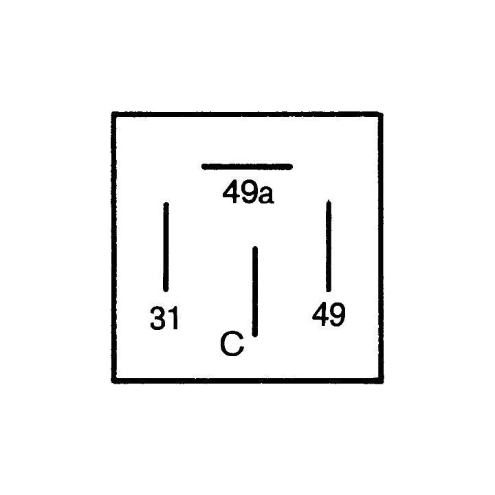 Posūkio rodiklio pertraukiklis HELLA 4DB 001 887-041
