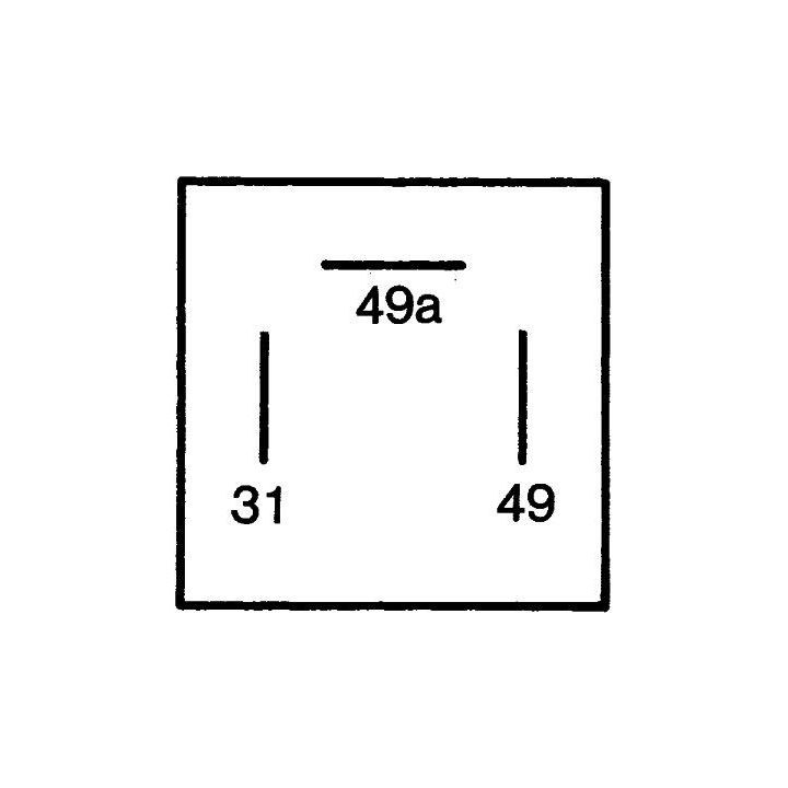 Posūkio rodiklio pertraukiklis HELLA 4DB 003 750-721