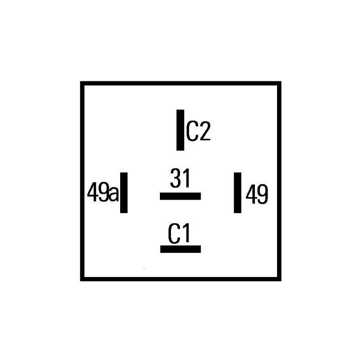 Posūkio rodiklio pertraukiklis HELLA 4DM 003 460-021