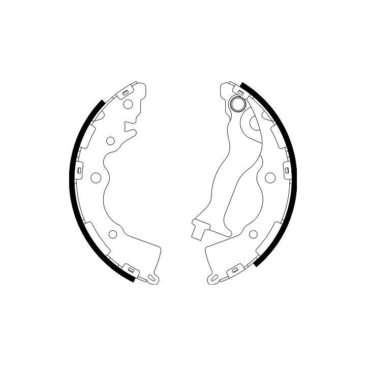 Stabdžių trinkelių komplektas HELLA 8DB 355 000-281