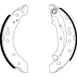 Stabdžių trinkelių komplektas HELLA 8DB 355 000-371