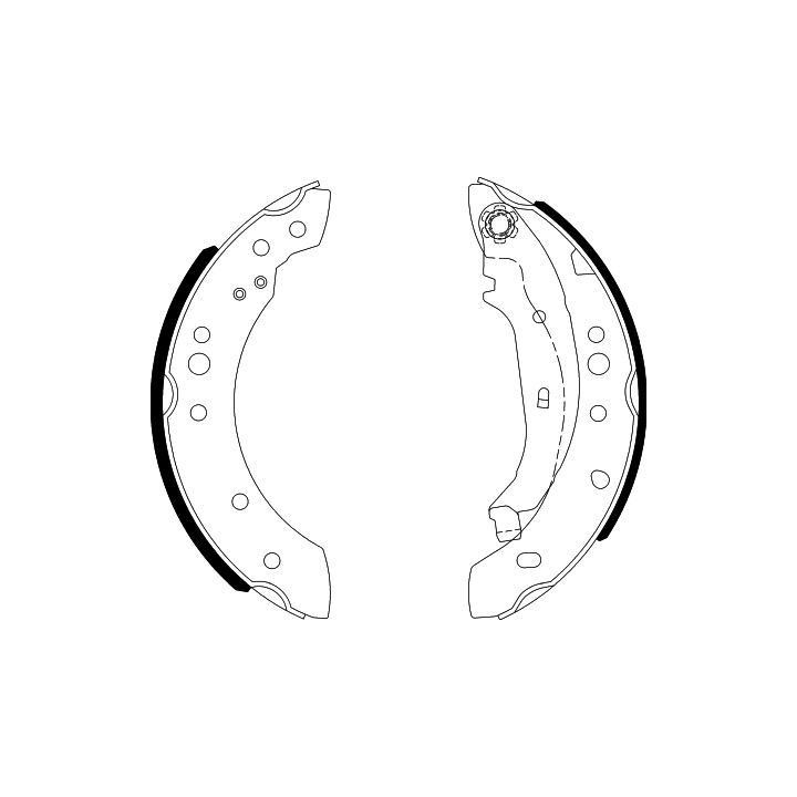 Stabdžių trinkelių komplektas HELLA 8DB 355 000-371