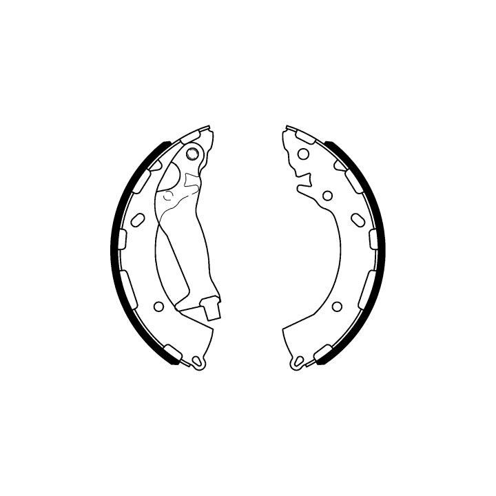 Stabdžių trinkelių komplektas HELLA 8DB 355 000-401