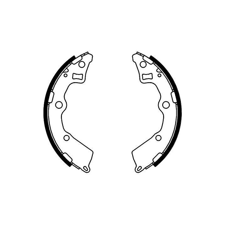 Stabdžių trinkelių komplektas HELLA 8DB 355 000-411