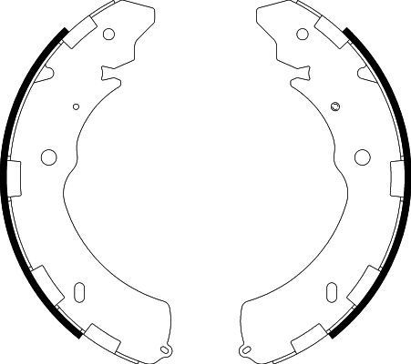 Stabdžių trinkelių komplektas HELLA 8DB 355 000-421