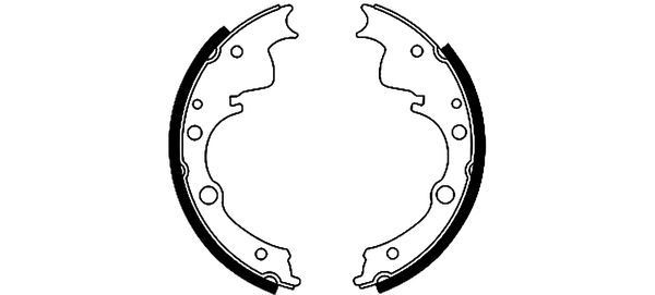 Stabdžių trinkelių komplektas HELLA 8DB 355 000-751