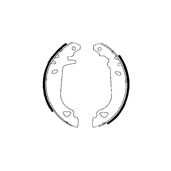 Stabdžių trinkelių komplektas HELLA 8DB 355 001-011