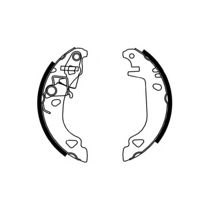 Stabdžių trinkelių komplektas HELLA 8DB 355 001-421