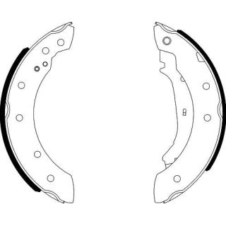 Stabdžių trinkelių komplektas HELLA 8DB 355 001-571
