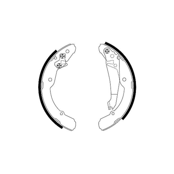 Stabdžių trinkelių komplektas HELLA 8DB 355 001-691