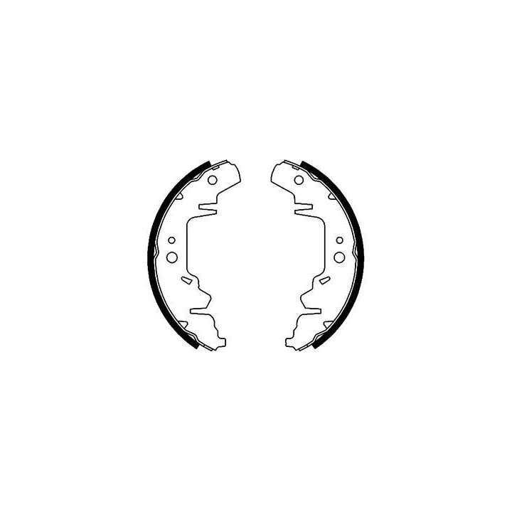 Stabdžių trinkelių komplektas HELLA 8DB 355 001-711