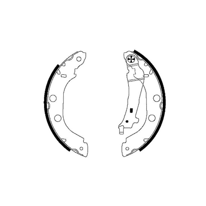 Stabdžių trinkelių komplektas HELLA 8DB 355 001-751