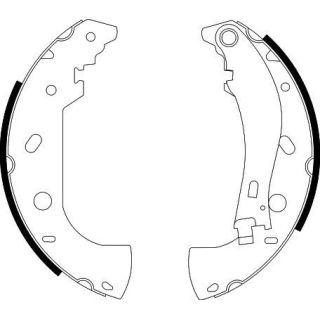 Stabdžių trinkelių komplektas HELLA 8DB 355 001-841