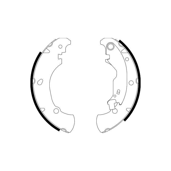 Stabdžių trinkelių komplektas HELLA 8DB 355 001-851