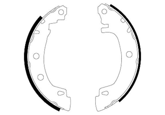 Stabdžių trinkelių komplektas HELLA 8DB 355 001-891