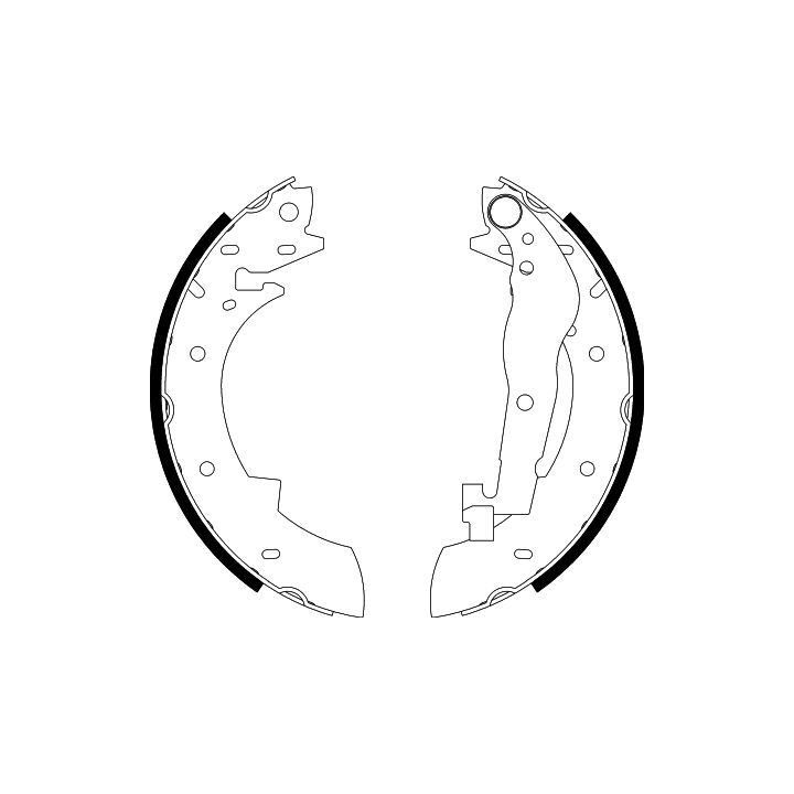 Stabdžių trinkelių komplektas HELLA 8DB 355 001-991