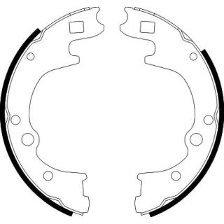 Stabdžių trinkelių komplektas HELLA 8DB 355 002-111