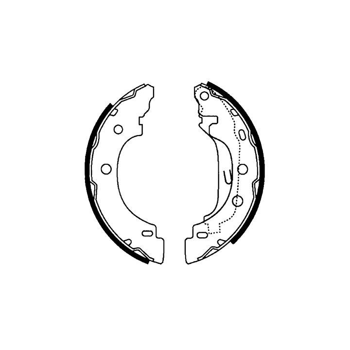 Stabdžių trinkelių komplektas HELLA 8DB 355 002-241