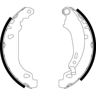 Stabdžių trinkelių komplektas HELLA 8DB 355 002-261