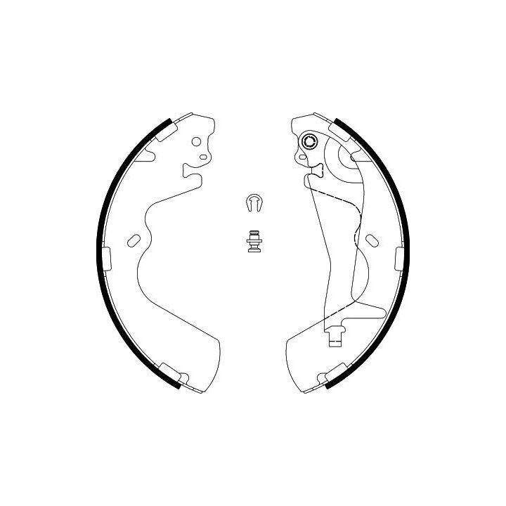 Stabdžių trinkelių komplektas HELLA 8DB 355 002-291