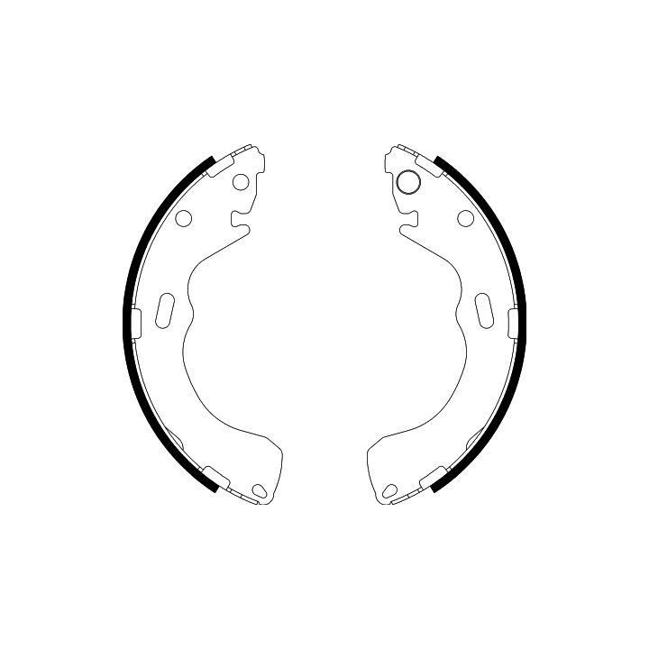 Stabdžių trinkelių komplektas HELLA 8DB 355 002-301