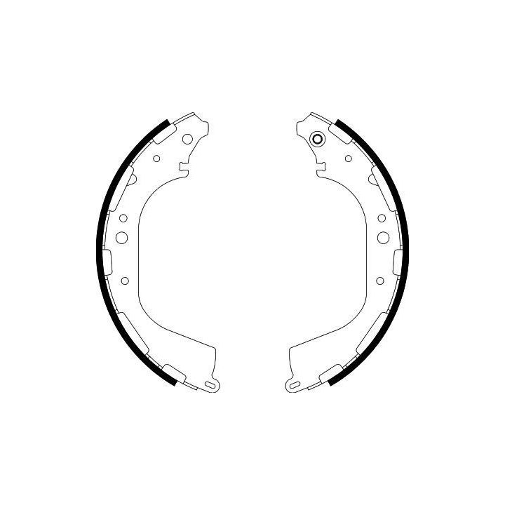 Stabdžių trinkelių komplektas HELLA 8DB 355 002-341