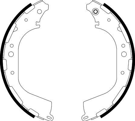 Stabdžių trinkelių komplektas HELLA 8DB 355 002-341