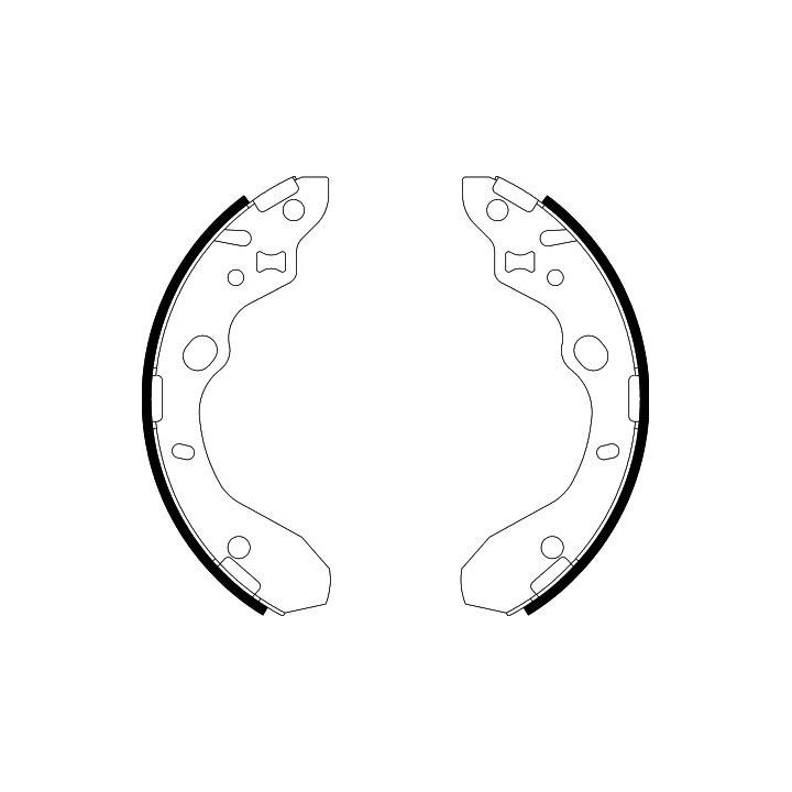 Stabdžių trinkelių komplektas HELLA 8DB 355 002-551