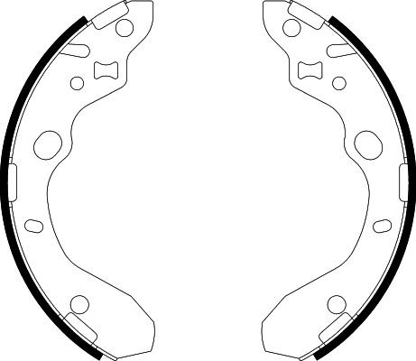 Stabdžių trinkelių komplektas HELLA 8DB 355 002-551