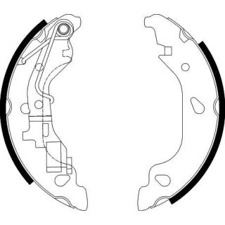 Stabdžių trinkelių komplektas HELLA 8DB 355 002-581