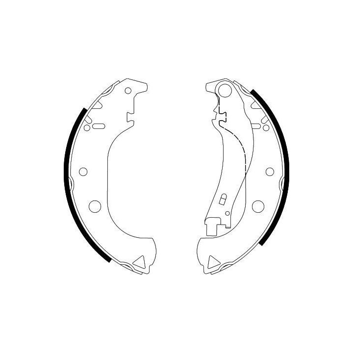Stabdžių trinkelių komplektas HELLA 8DB 355 002-611