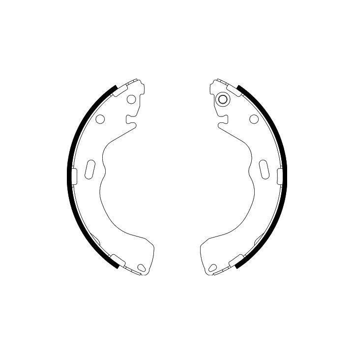 Stabdžių trinkelių komplektas HELLA 8DB 355 002-661