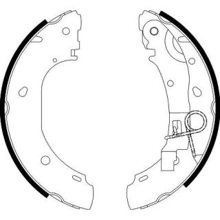 Stabdžių trinkelių komplektas HELLA 8DB 355 002-681