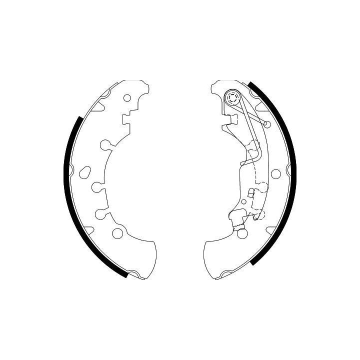 Stabdžių trinkelių komplektas HELLA 8DB 355 002-701