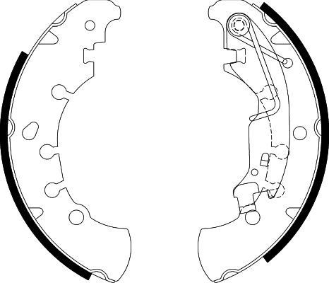 Stabdžių trinkelių komplektas HELLA 8DB 355 002-701