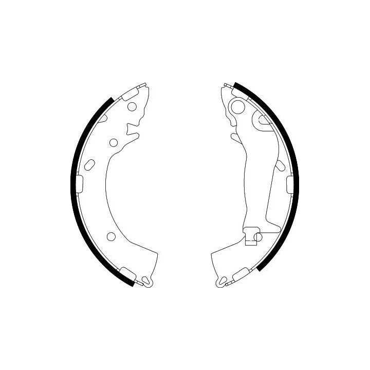 Stabdžių trinkelių komplektas HELLA 8DB 355 002-821