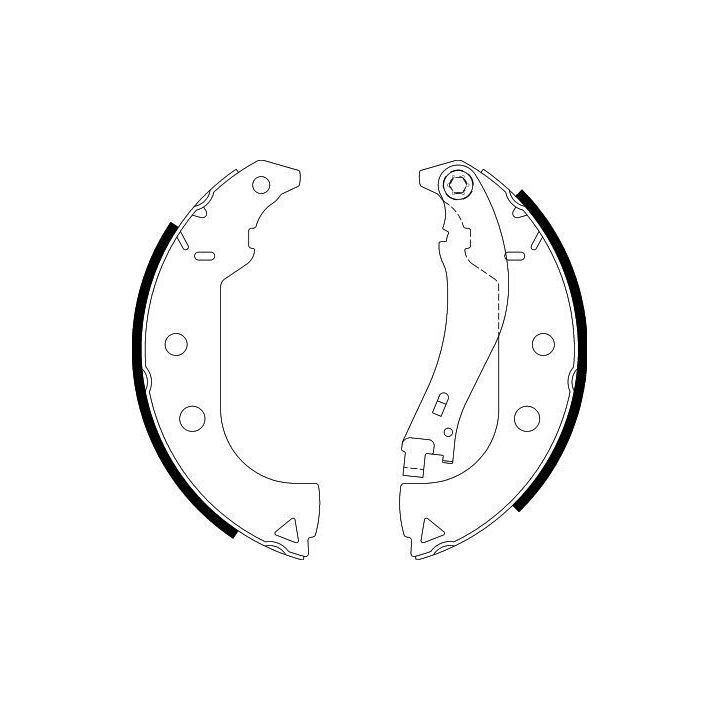 Stabdžių trinkelių komplektas HELLA 8DB 355 002-911