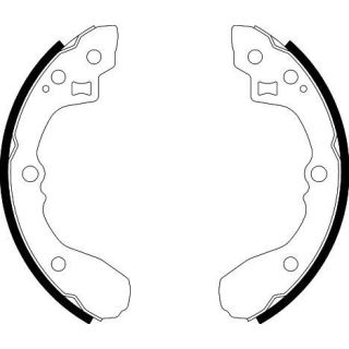 Stabdžių trinkelių komplektas HELLA 8DB 355 002-931