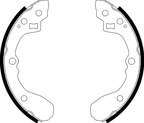Stabdžių trinkelių komplektas HELLA 8DB 355 002-931