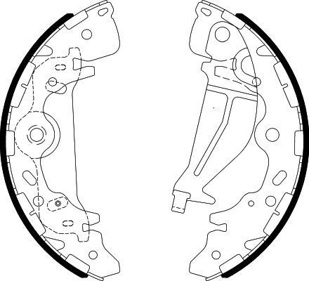 Stabdžių trinkelių komplektas HELLA 8DB 355 003-001