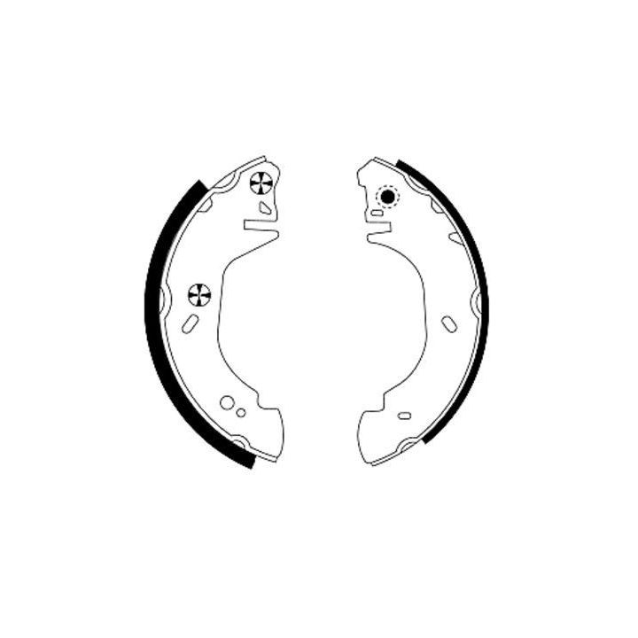 Stabdžių trinkelių komplektas HELLA 8DB 355 003-201