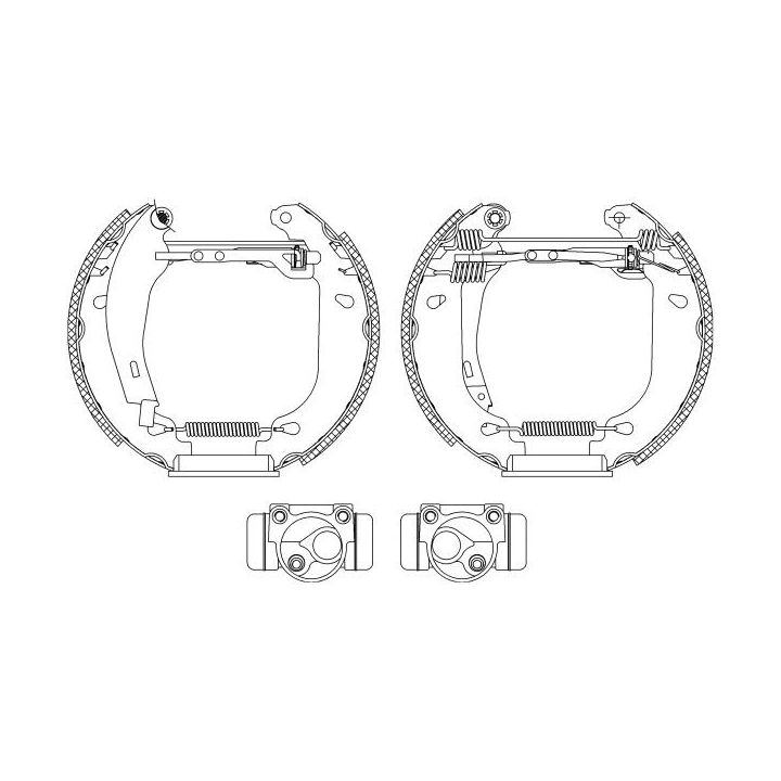 Stabdžių trinkelių komplektas HELLA 8DB 355 003-871