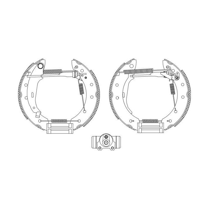 Stabdžių trinkelių komplektas HELLA 8DB 355 003-981