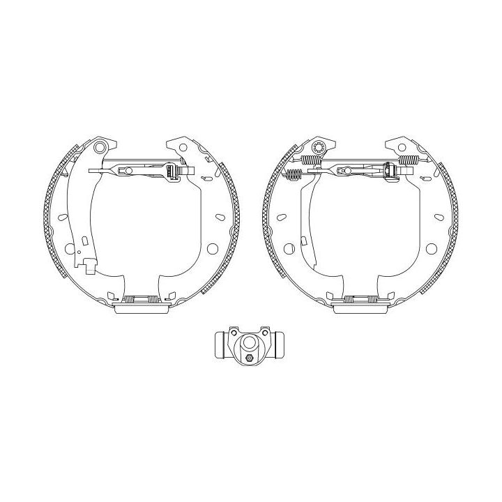 Stabdžių trinkelių komplektas HELLA 8DB 355 004-071