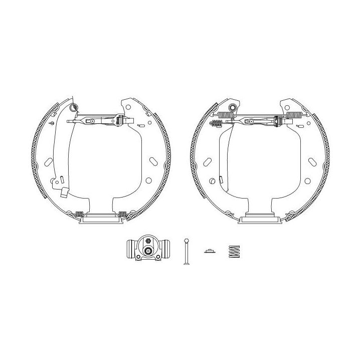 Stabdžių trinkelių komplektas HELLA 8DB 355 004-161