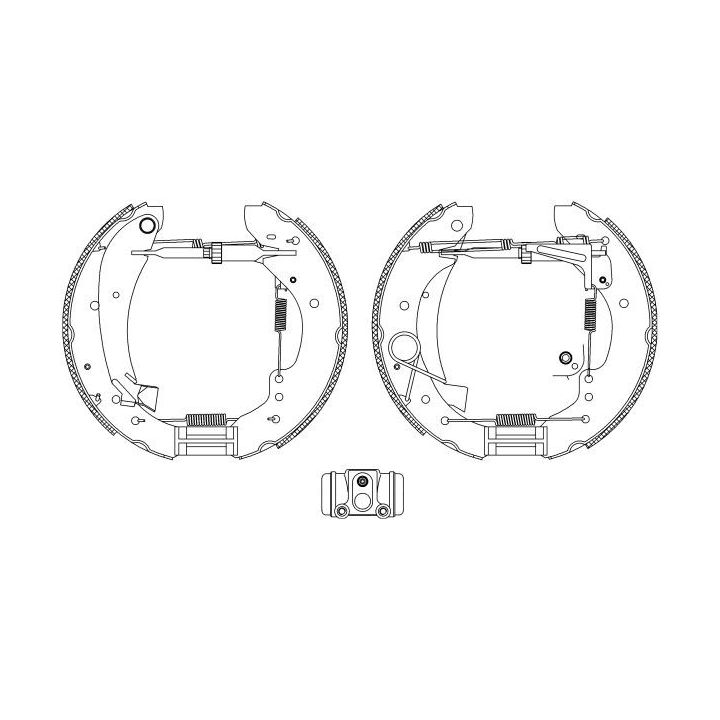 Stabdžių trinkelių komplektas HELLA 8DB 355 004-231