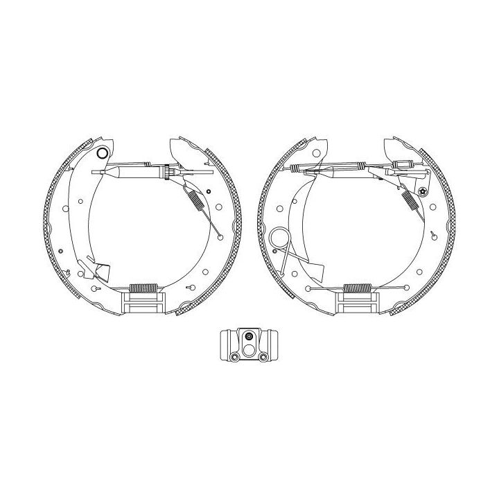Stabdžių trinkelių komplektas HELLA 8DB 355 004-241