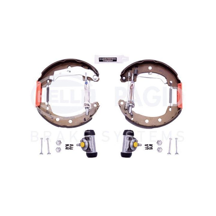 Stabdžių trinkelių komplektas HELLA 8DB 355 004-261